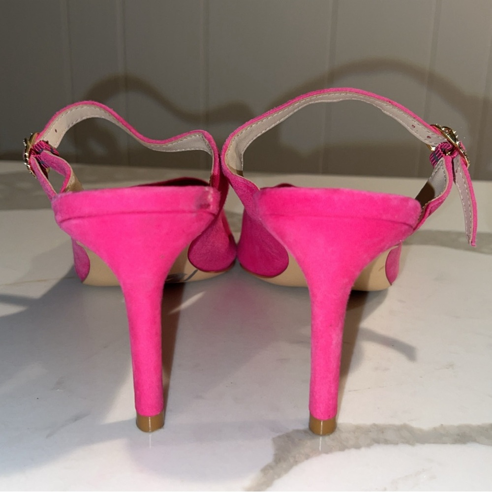 STUART WEITZMAN Pink Suede Heel - Picture 7 of 12